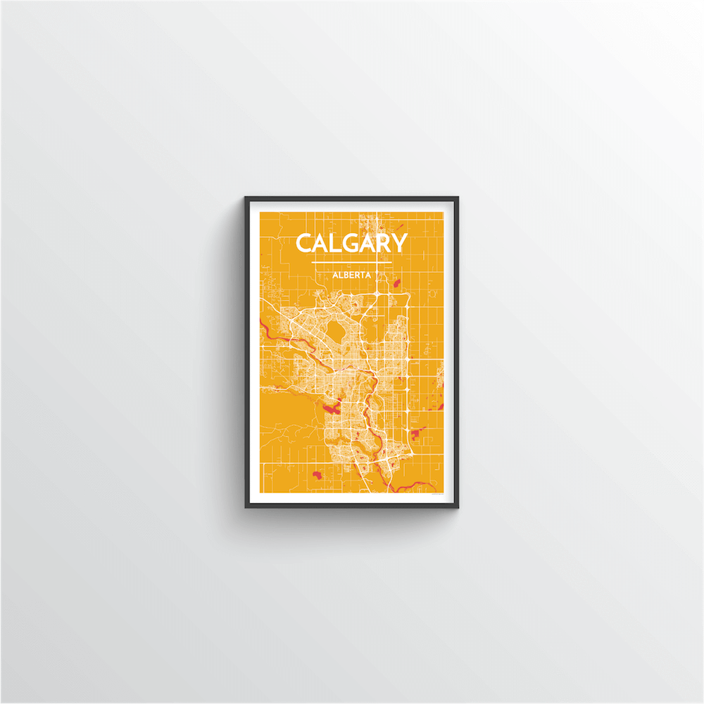 Calgary City Map - Point Two Design