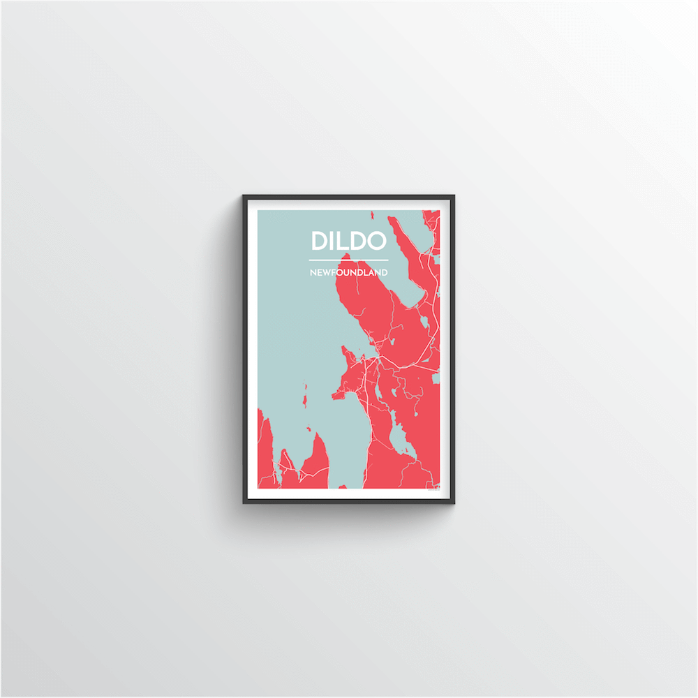 Dildo Cove Map Art Print - Point Two Design
