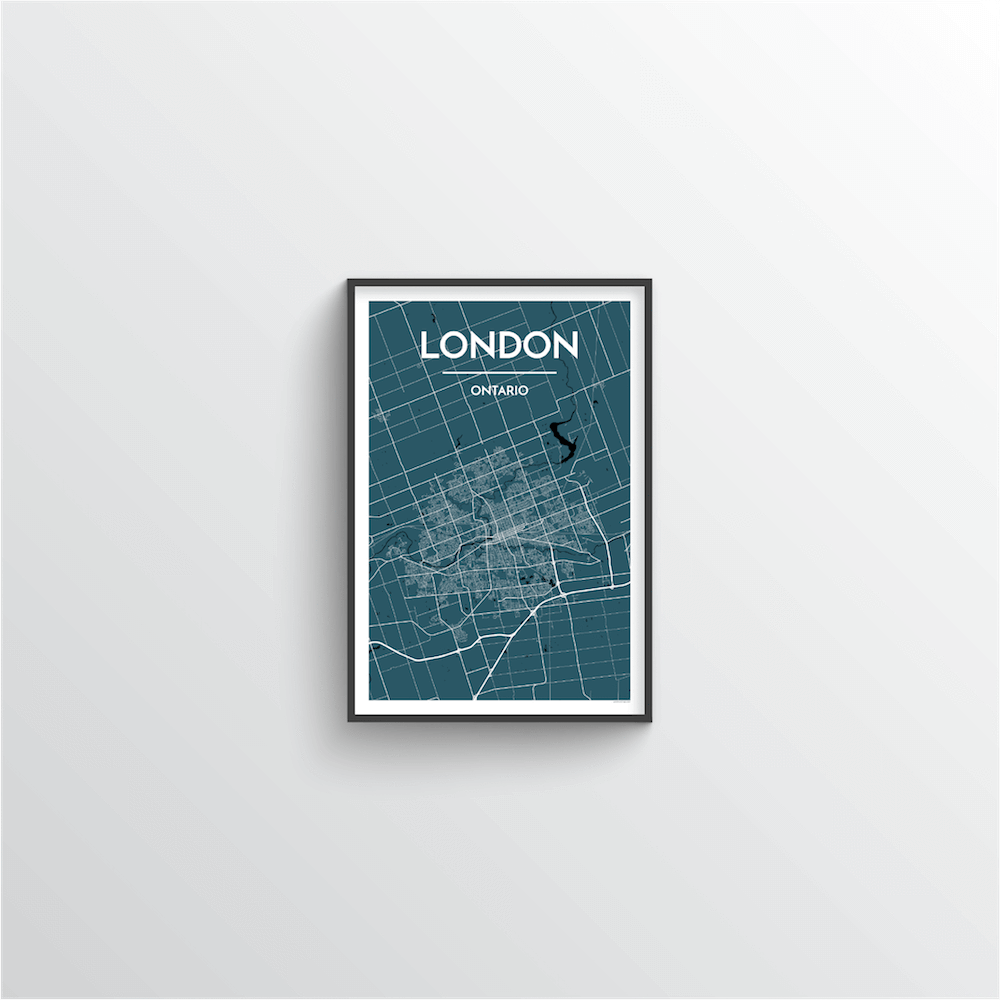 London Ontario City Map - Point Two Design