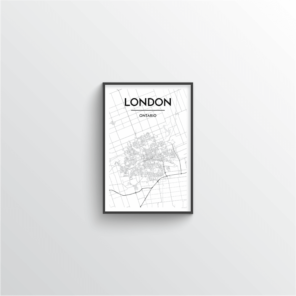 London Ontario City Map - Point Two Design