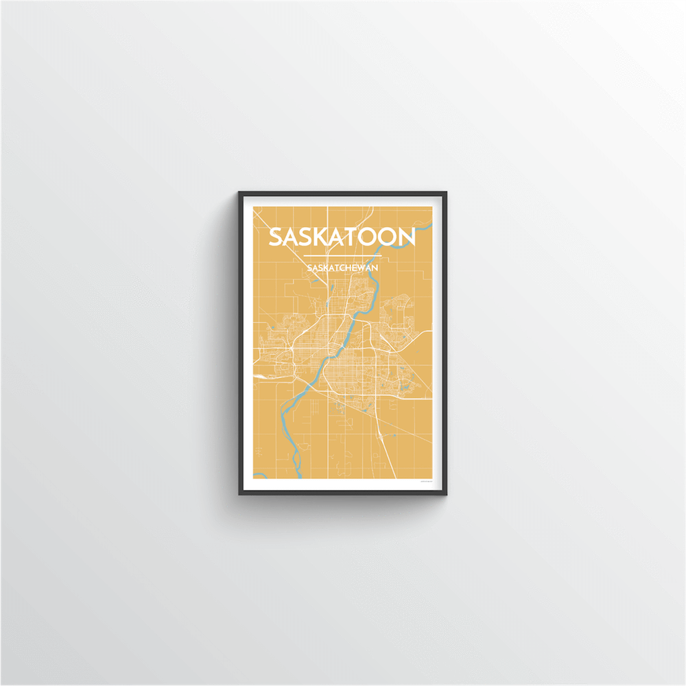 Saskatoon City Map - Point Two Design