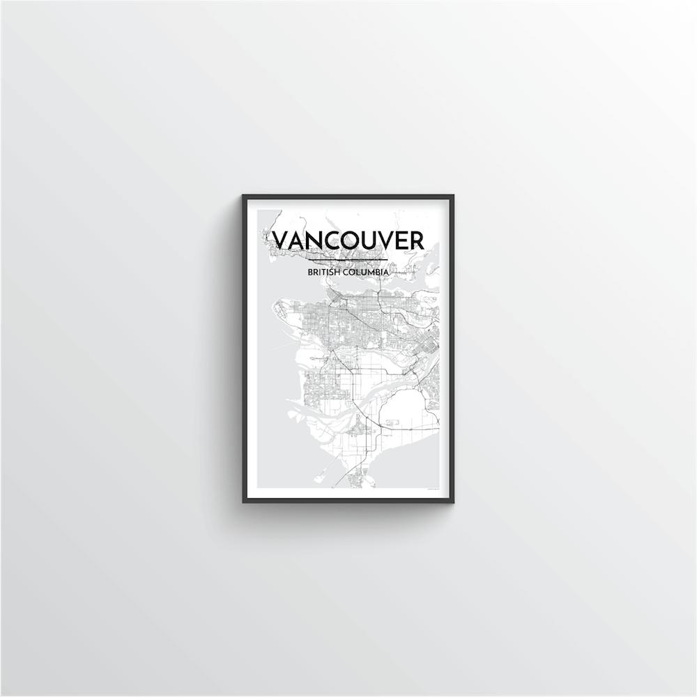 Vancouver Map Art Print - Point Two Design
