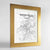 Framed Nashville Map Art Print 24x36" Gold frame Point Two Design Group