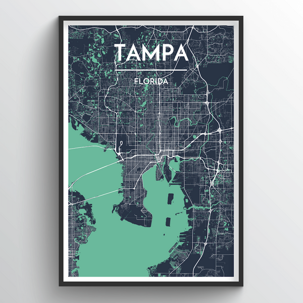 Amalie Arena Map Art - City Prints