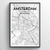 Amsterdam City Map Art Print - Point Two Design