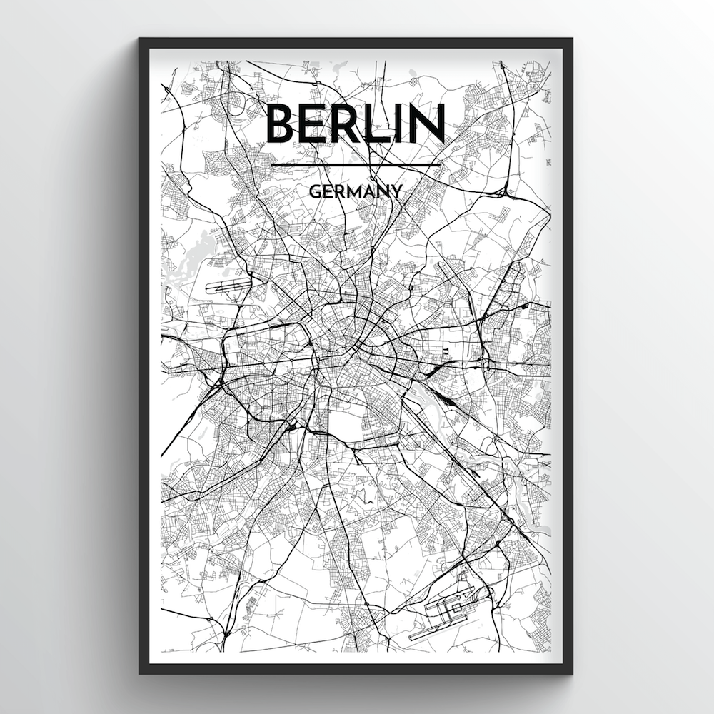 Berlin Map Art Print - Point Two Design