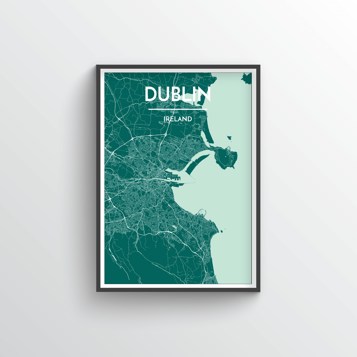 Dublin Map Art Print - Point Two Design