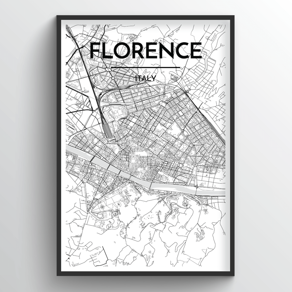 Florence Map Art Print - Point Two Design