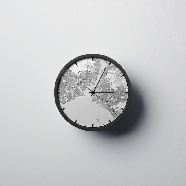 Istanbul Modern Wall Clocks City Map Wall Clocks Point Two Design