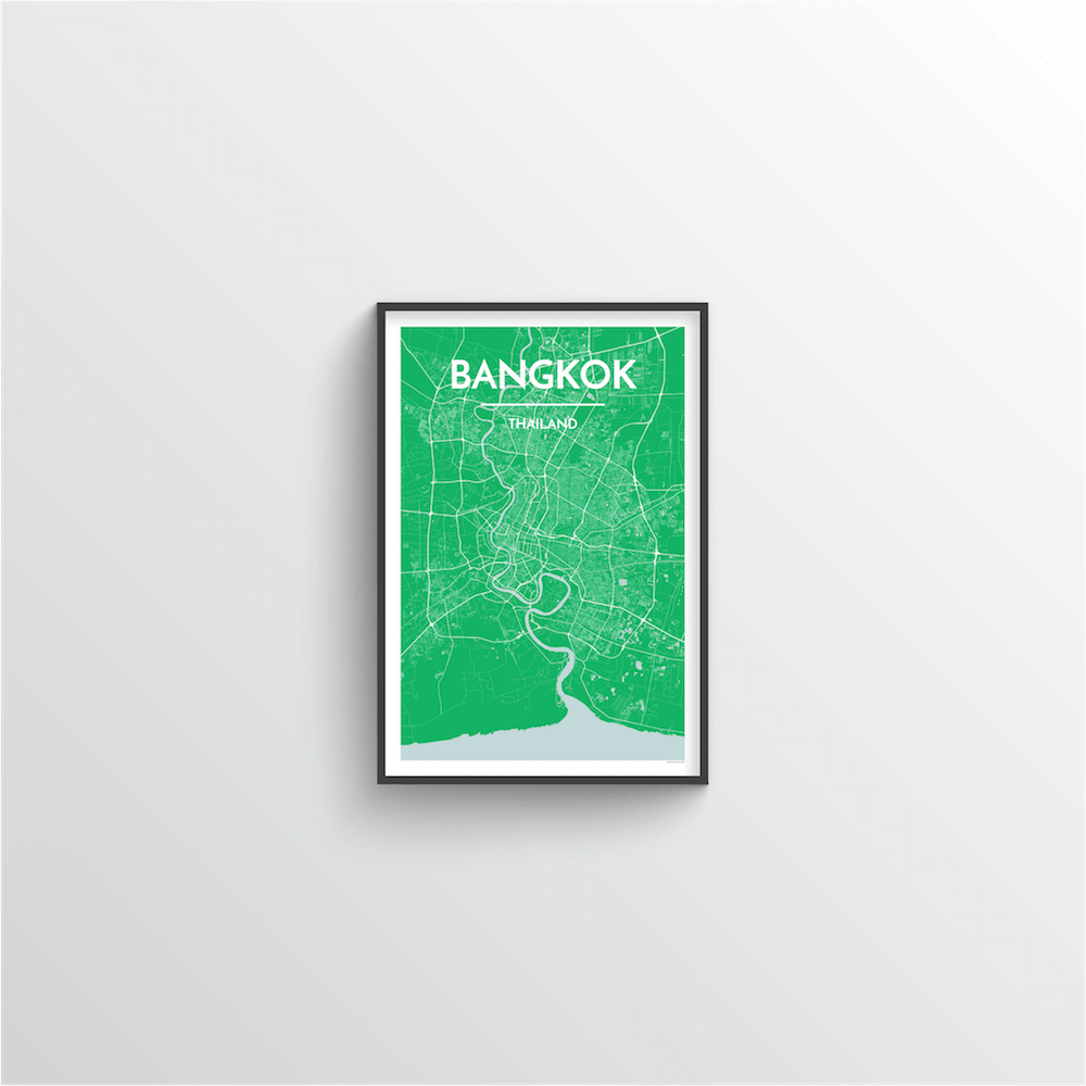Bangkok Map Art Print