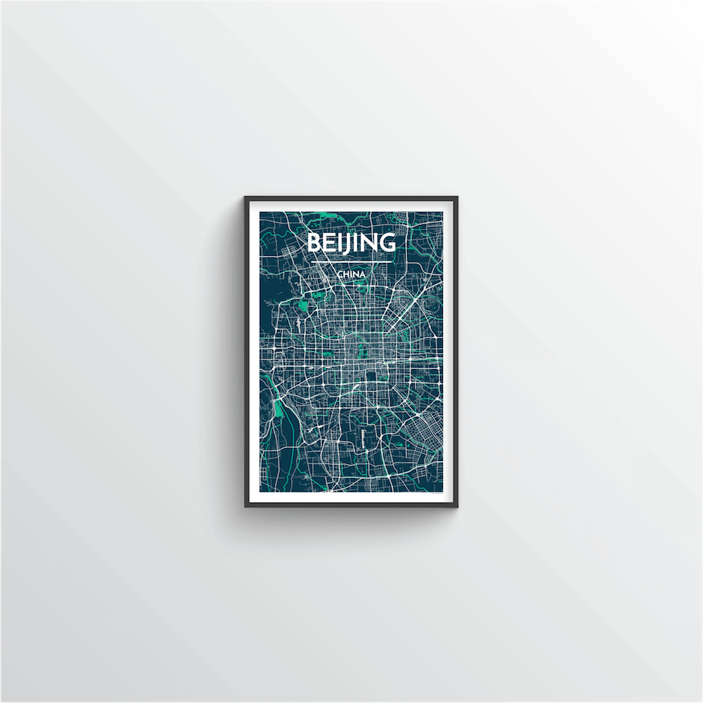 Beijing Map Art Print