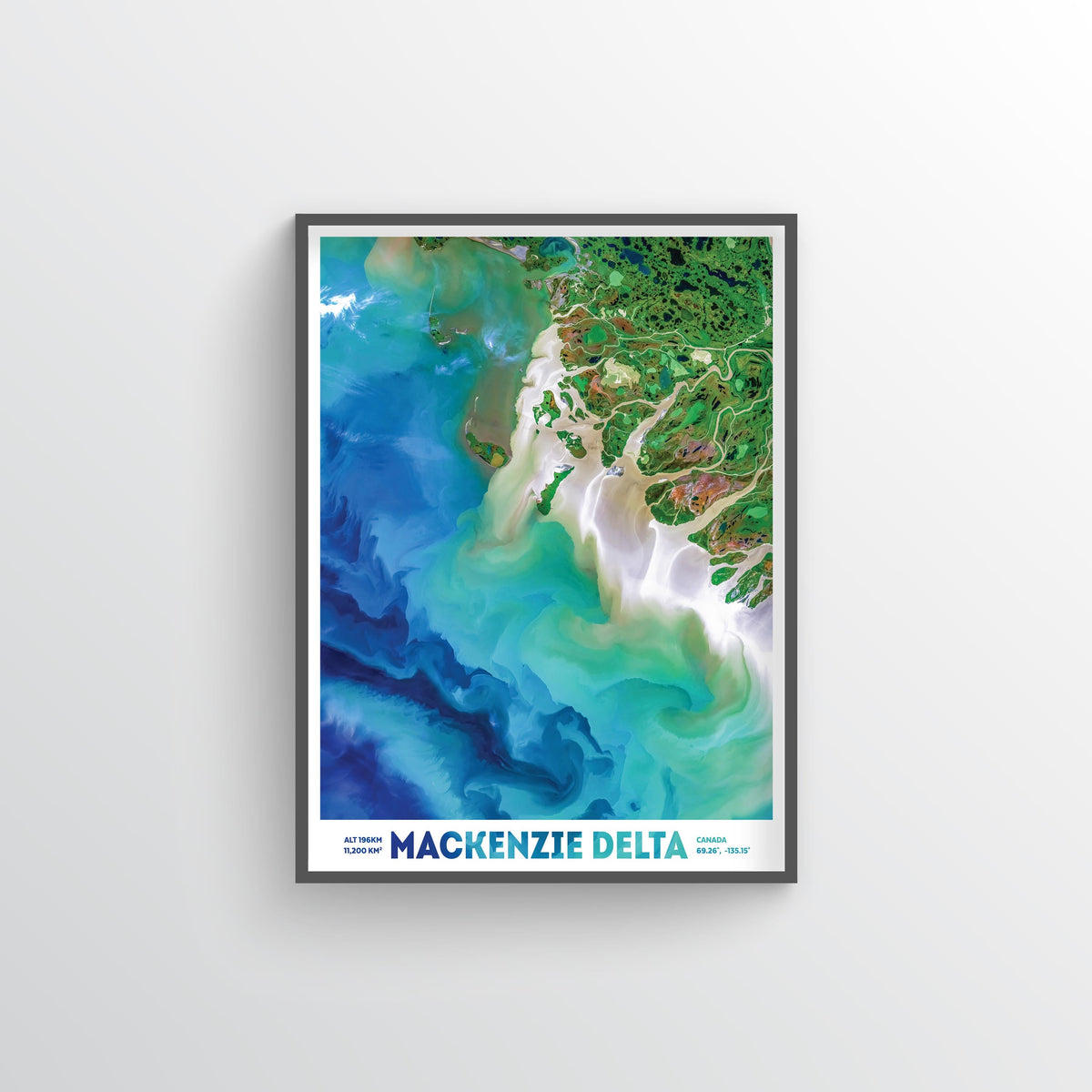 Mackenzie Delta Earth Photography - Art Print