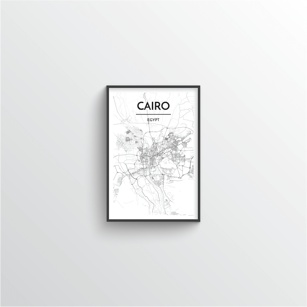 Cairo Map Art Print - Point Two Design