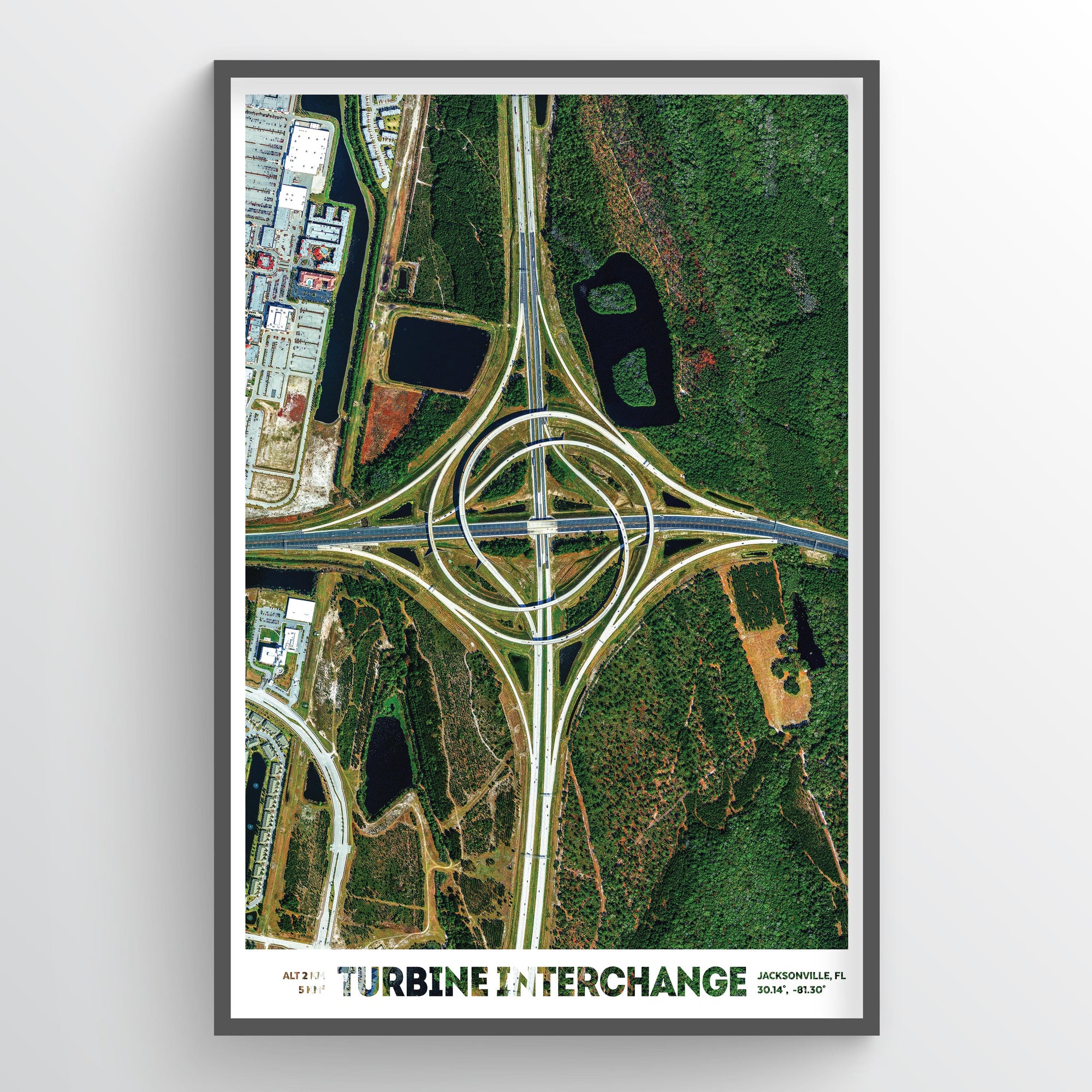 Turbine Interchange - Earth Photography Fine Art Print