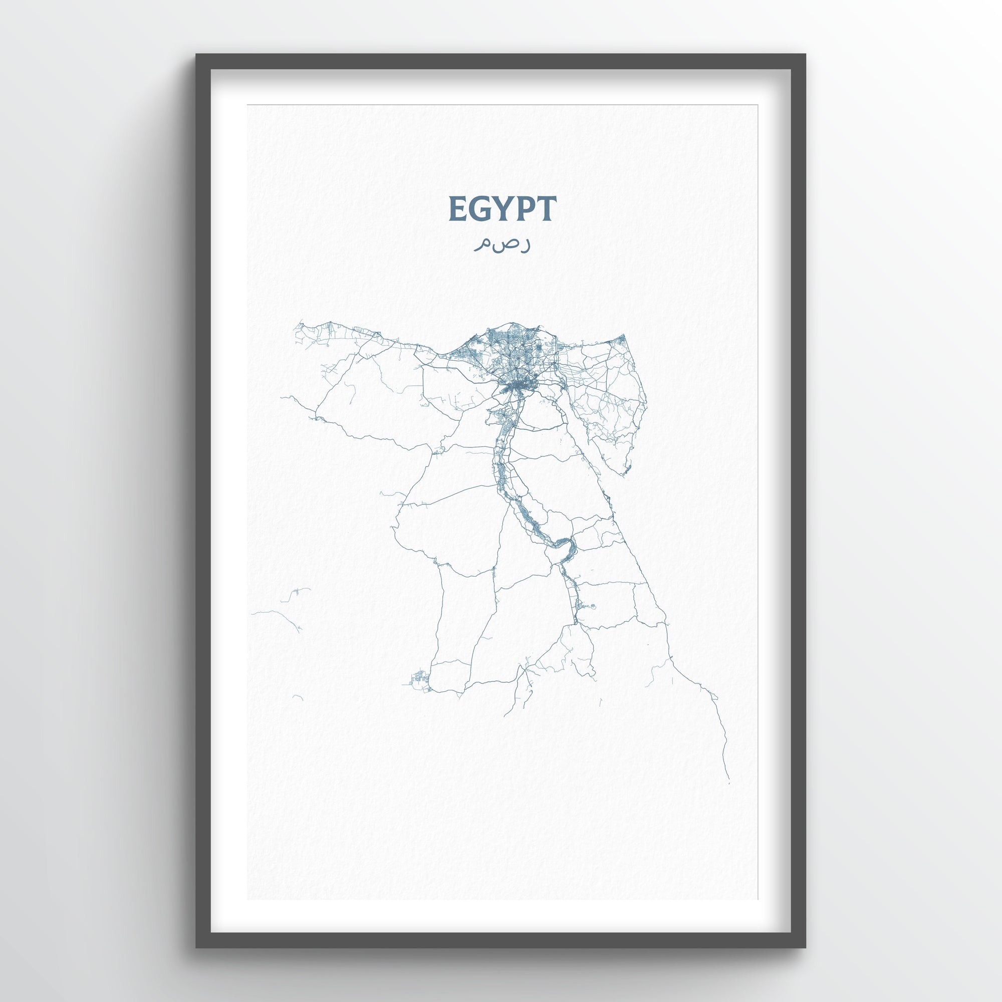 Egypt - All Roads Art Print - Point Two Design