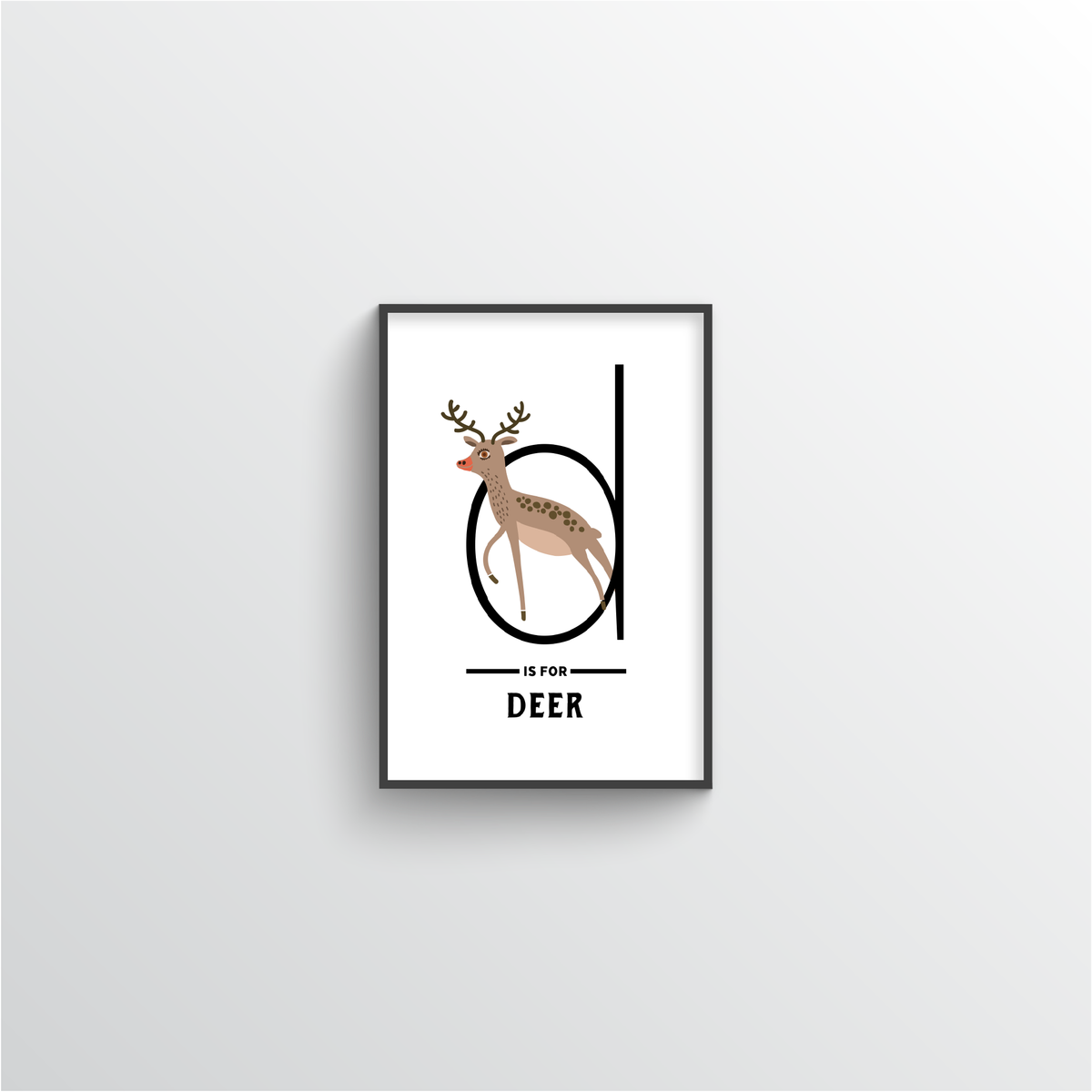Animal Alphabet - Letter D - Point Two Design