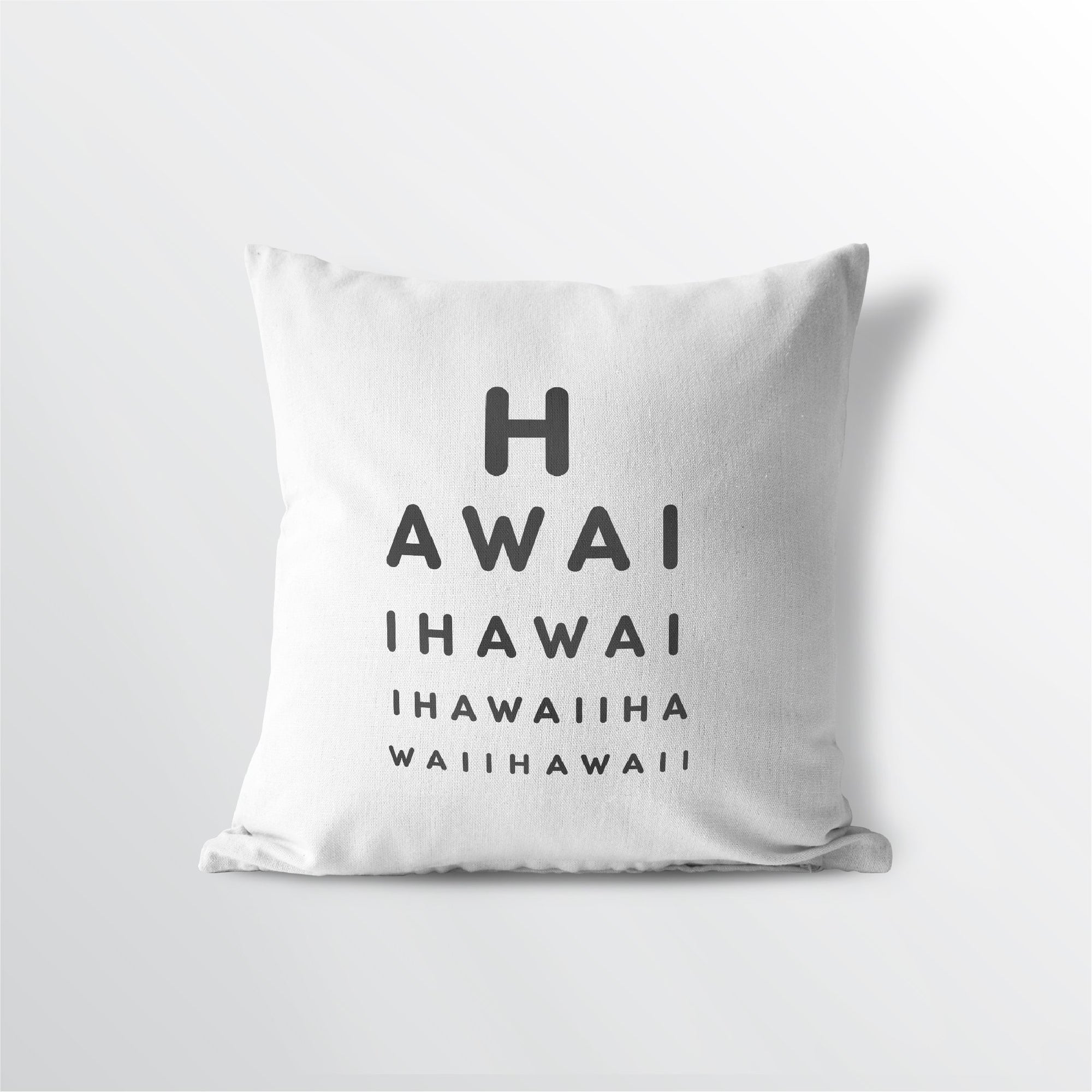 Hawaii "Eye Exam" Throw Pillow