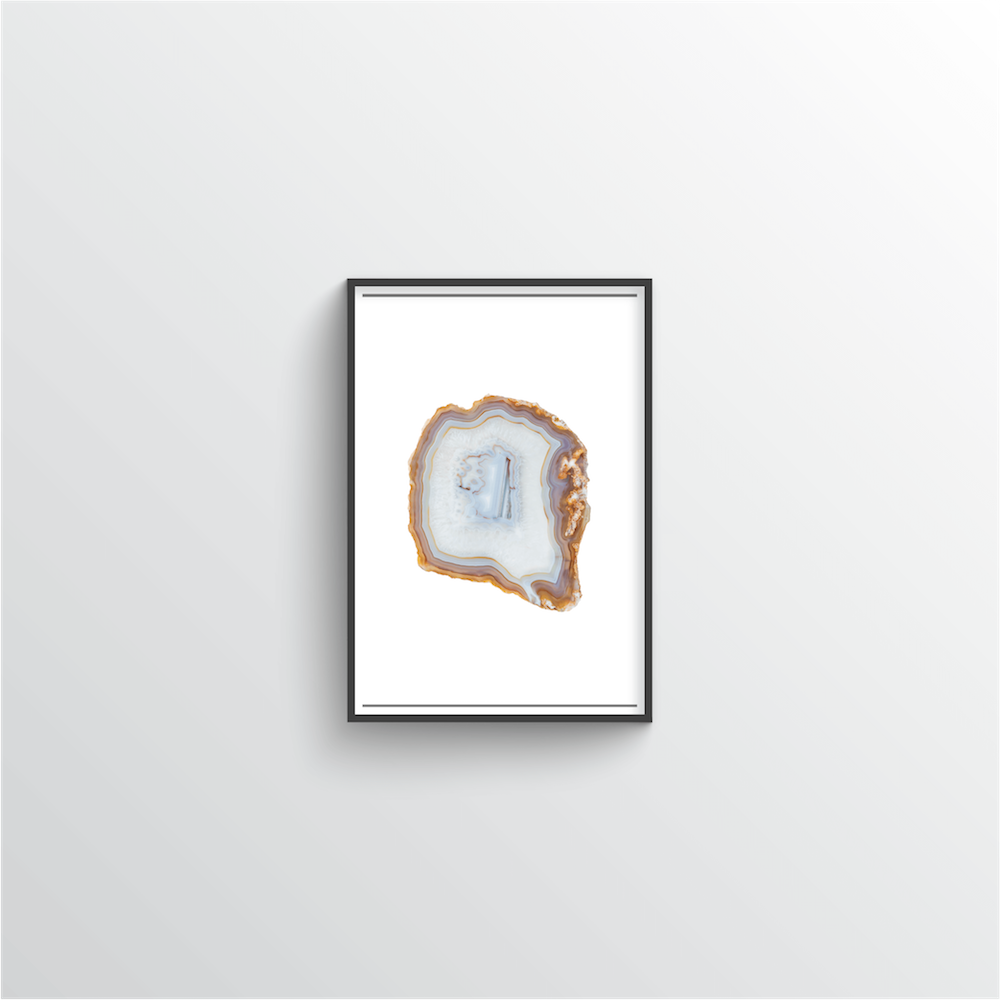 Geode Art Print - White - Point Two Design