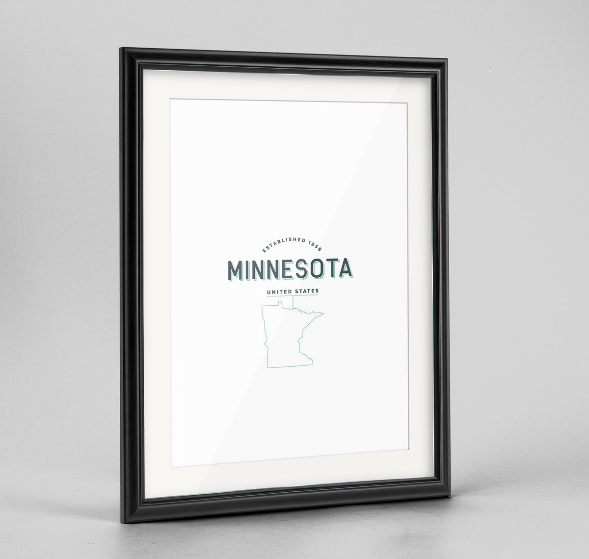 Minnesota Word Art Print - &quot;Word Art&quot; - Point Two Design