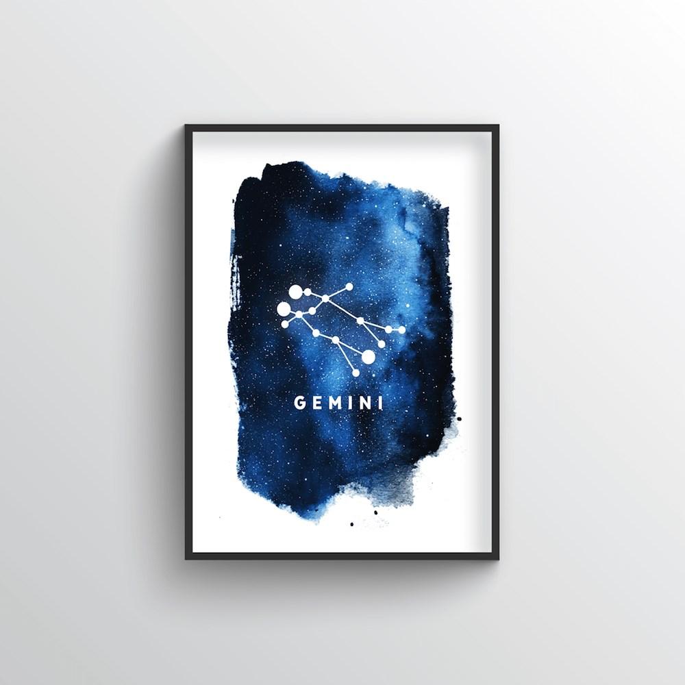 Zodiac Art Print - Gemini