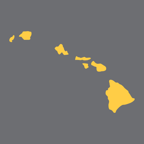 Hawaii City Map Art - Custom City Map Prints - Point Two Design