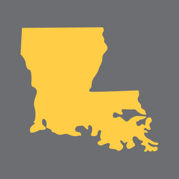 Louisiana City Map Art - Custom City Map Prints - Point Two Design
