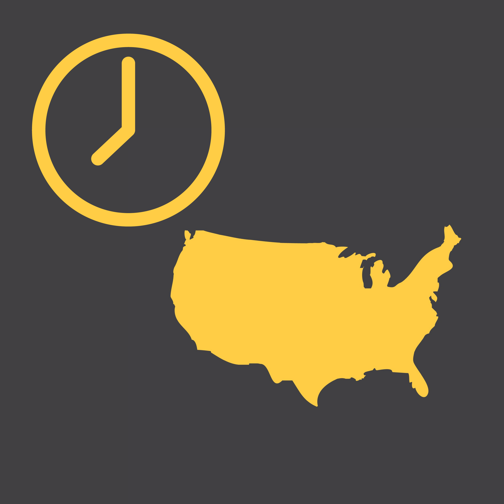 USA Modern Wall Clocks - City Map Wall Clocks - Point Two Design