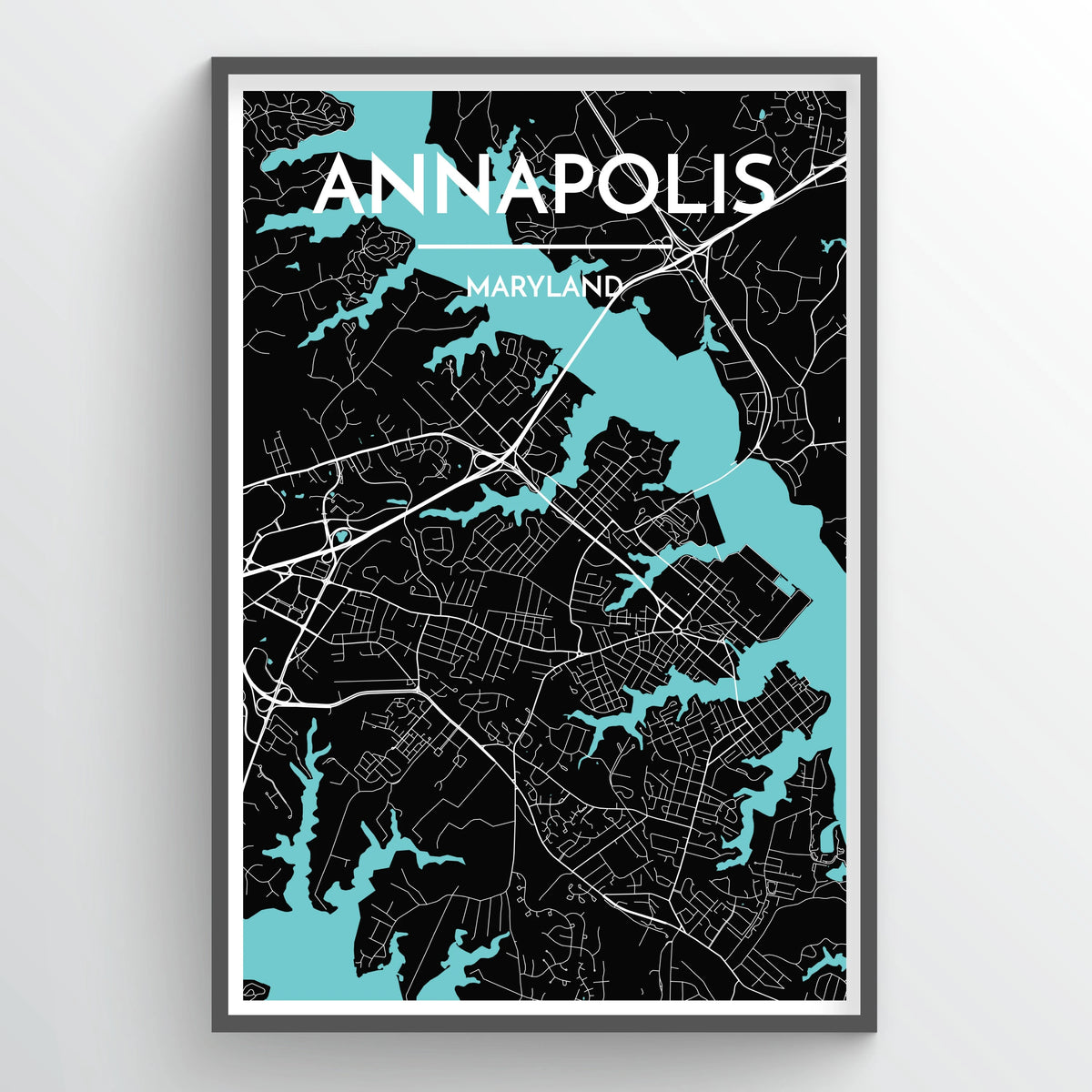 Annapolis City Map Print