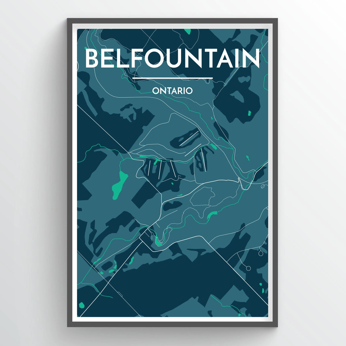 Belfountain City Map Print