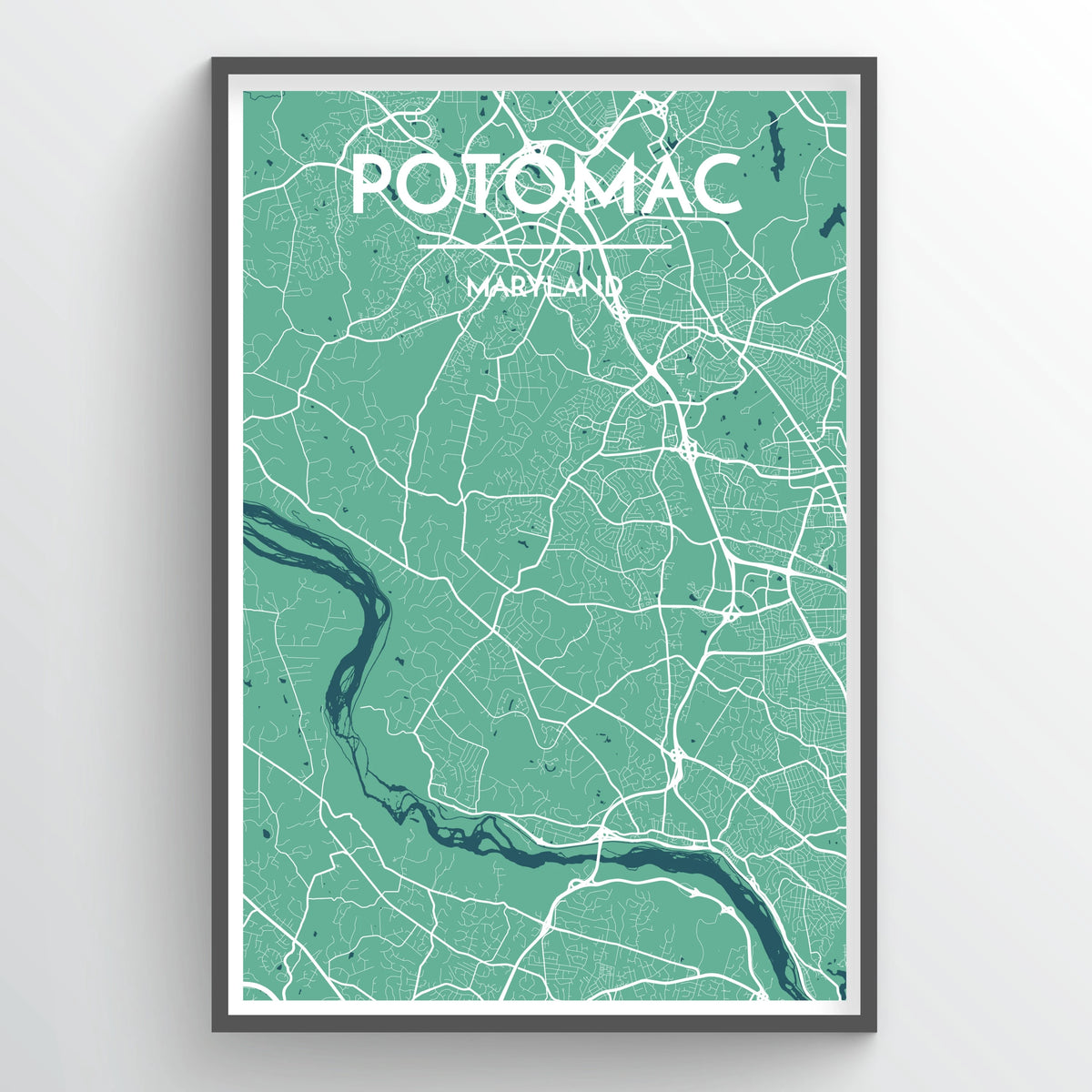 Potomac City Map Print