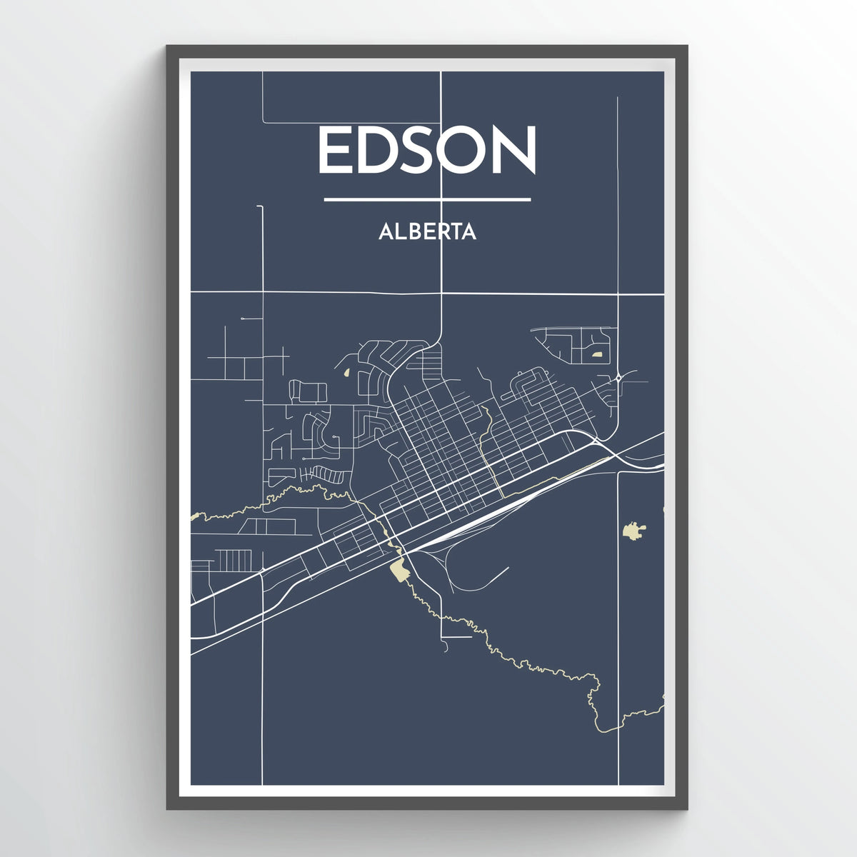 Edson City Map Print