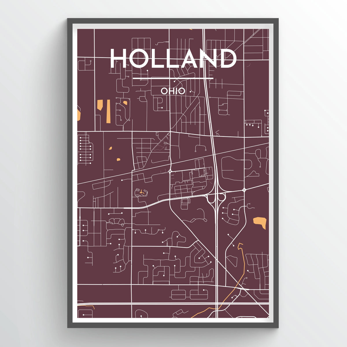 Holland City Map Print