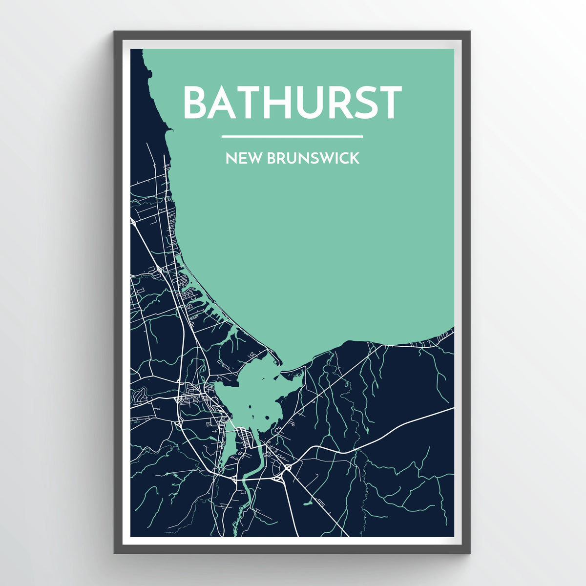 Bathurst City Map Print