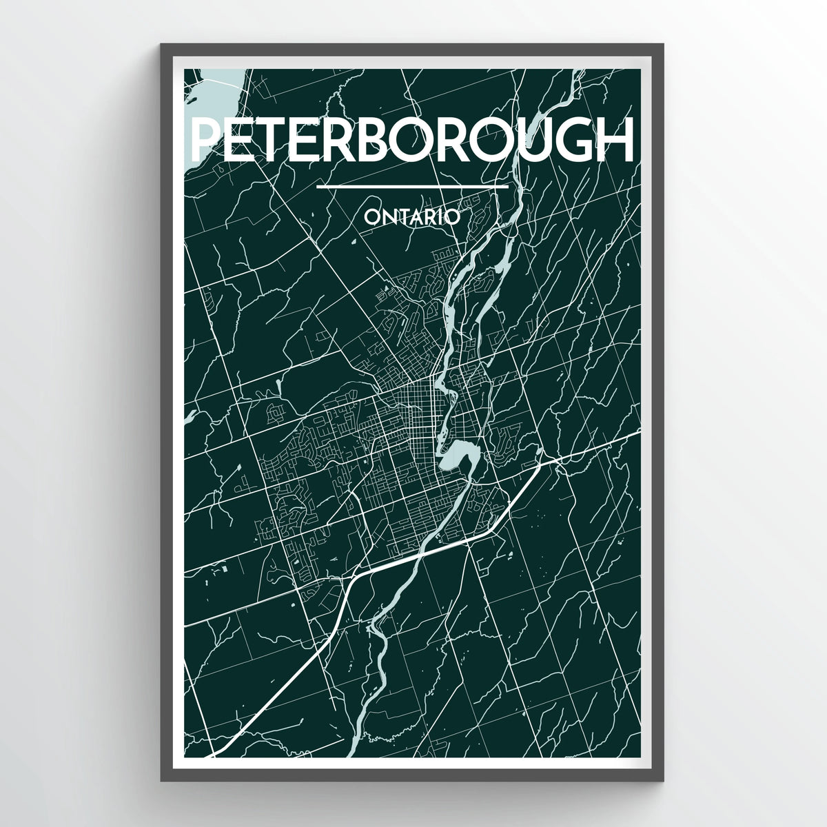 Peterborough City Map Print