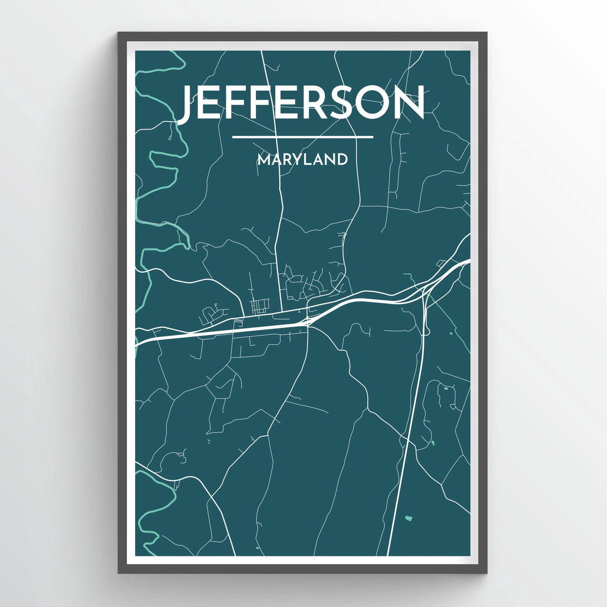 Jefferson City Map Print