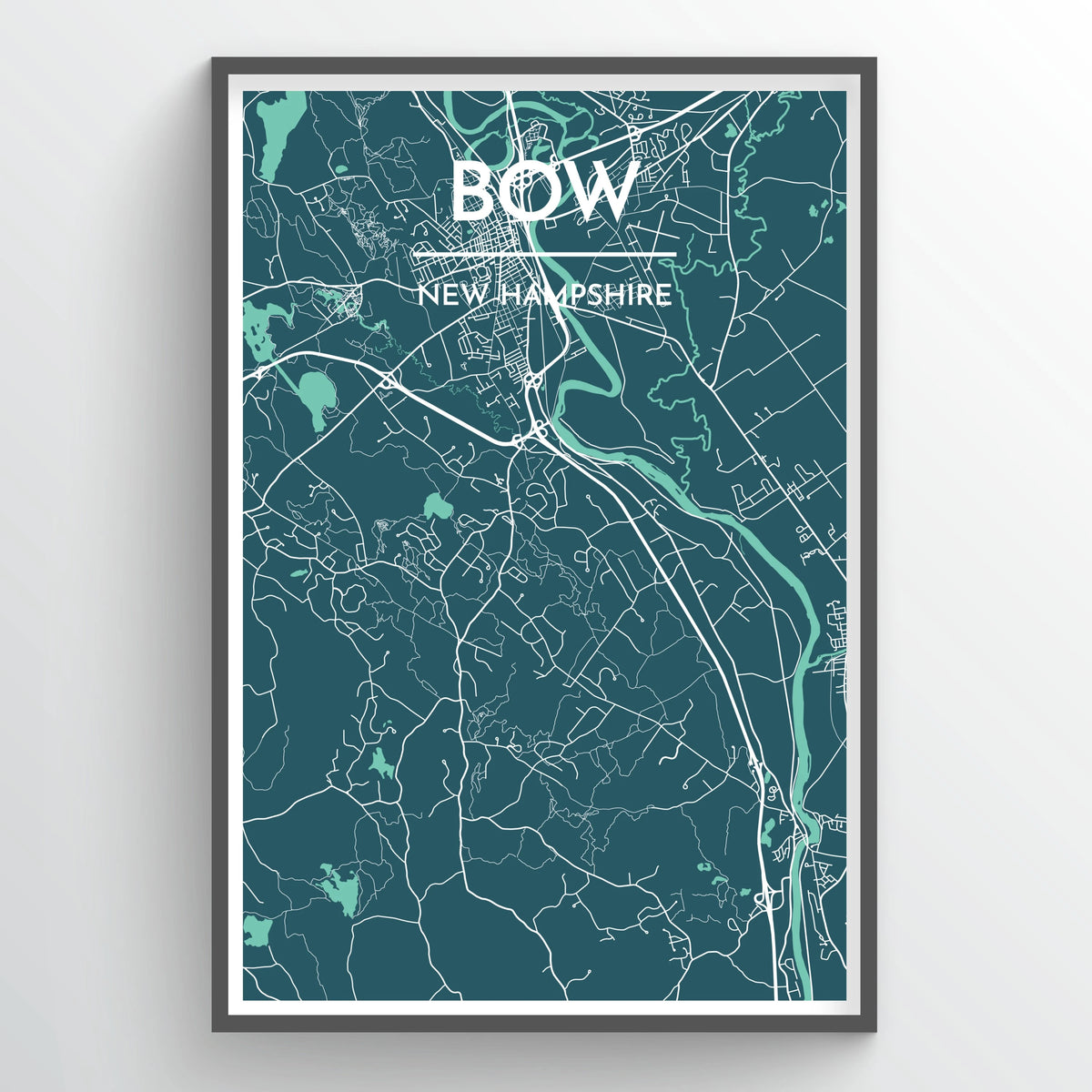 Bow City Map Print