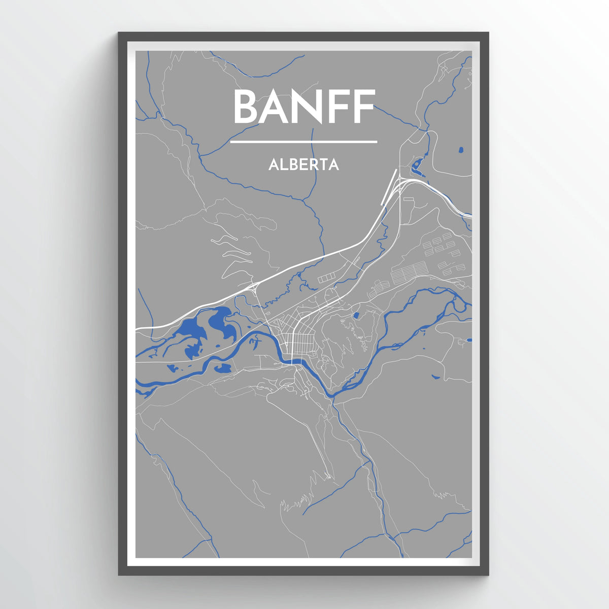 Banff City Map Print