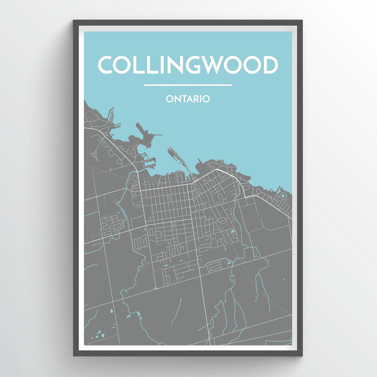 Collingwood City Map Print