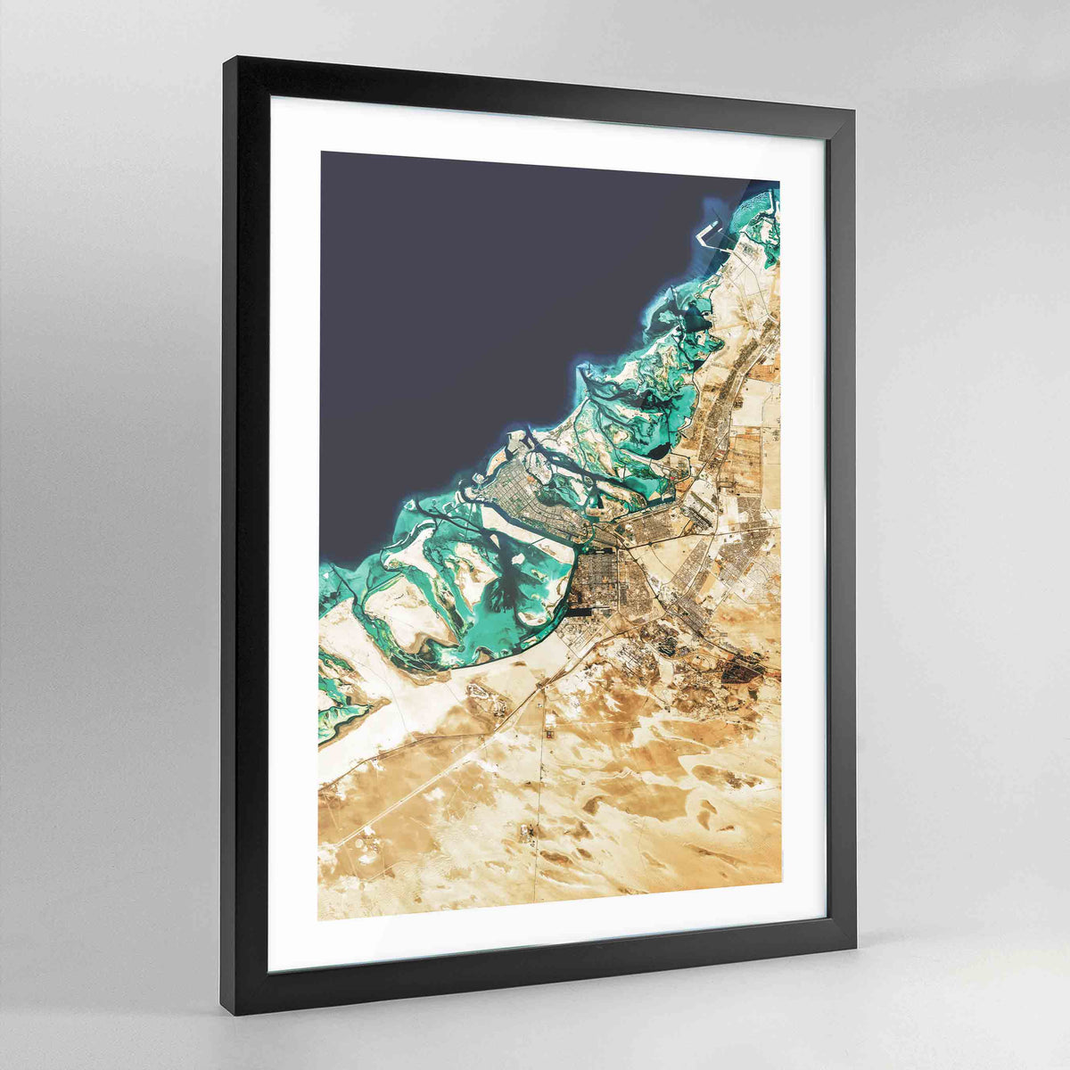 Abu Dhabi Earth Photography Art Print - Framed