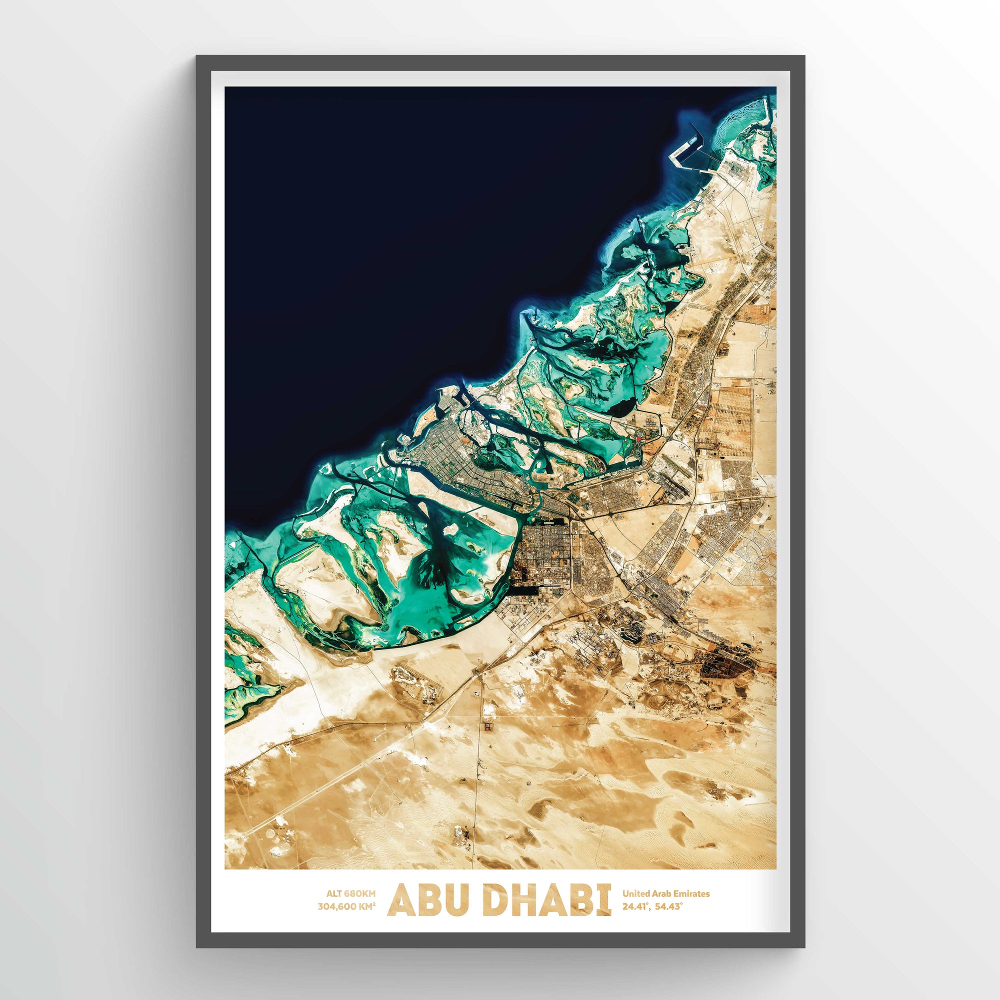 Abu Dhabi Earth Photography - Art Print - Point Two Design