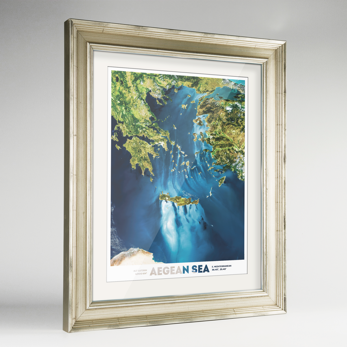 Aegean Sea Earth Photography Art Print - Framed