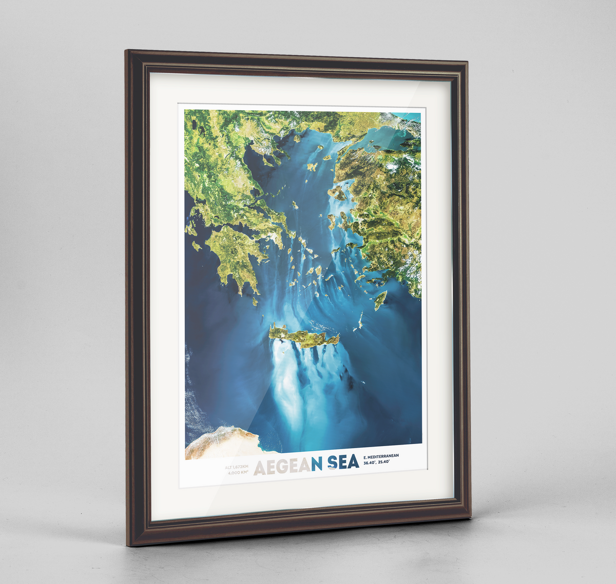 Aegean Sea Earth Photography Art Print - Framed
