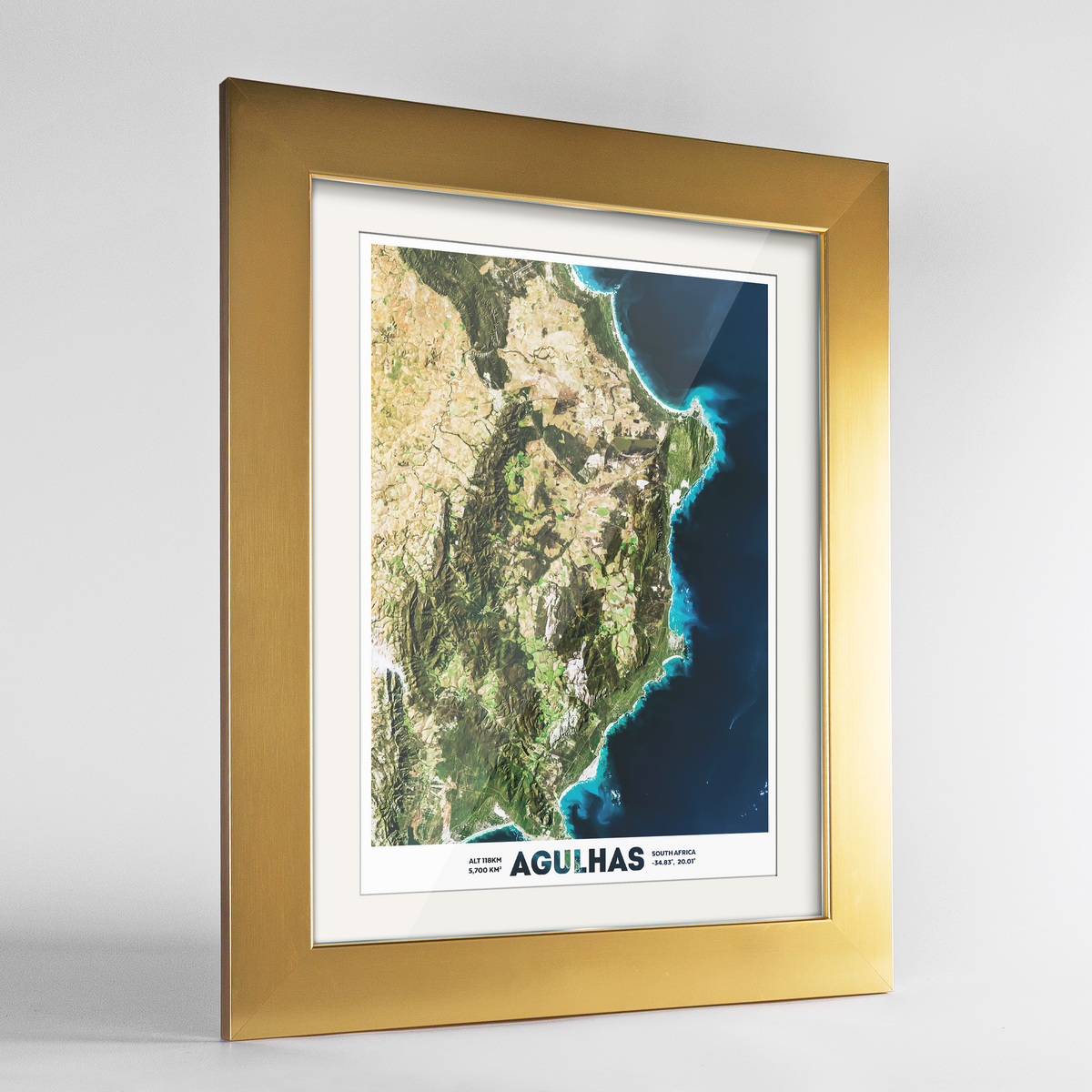 Agulhas Earth Photography Art Print - Framed