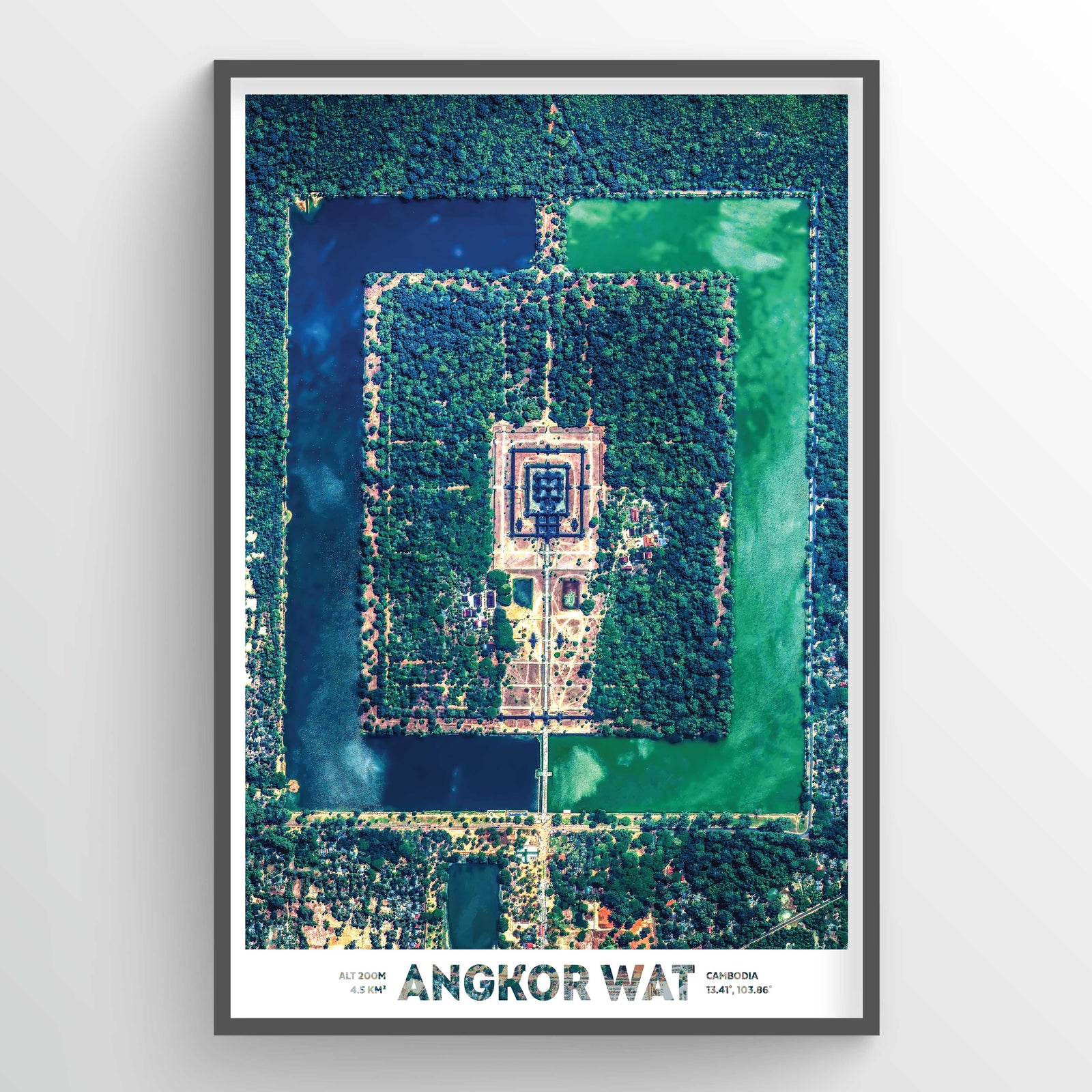 Angkor Wat Earth Photography - Art Print - Point Two Design