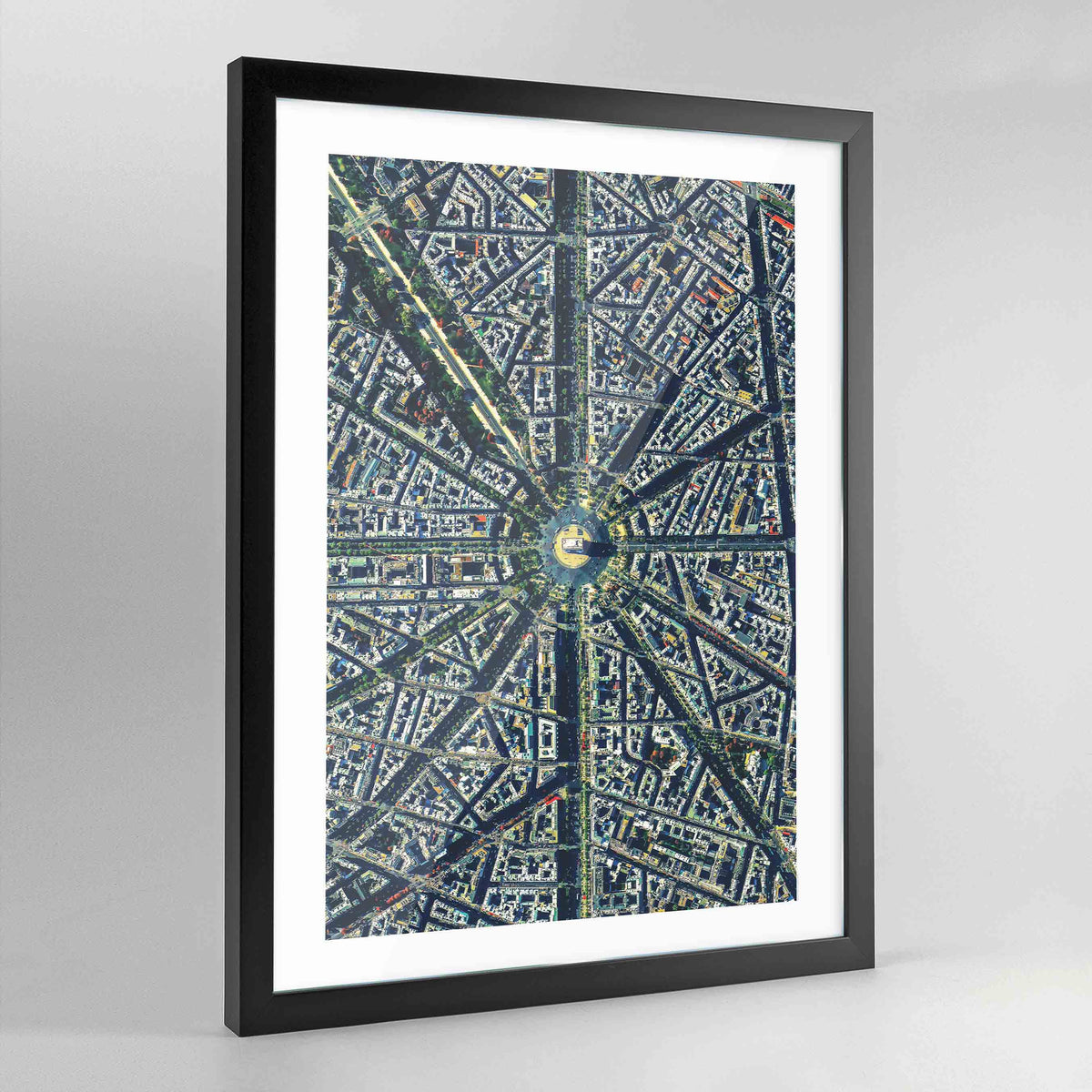 Arc de Triomphe Earth Photography Art Print - Framed