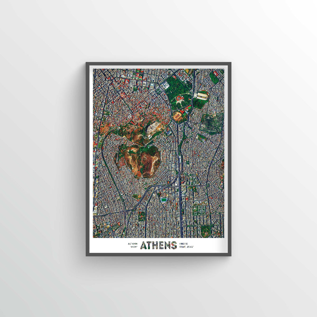 Athens Earth Photography - Art Print
