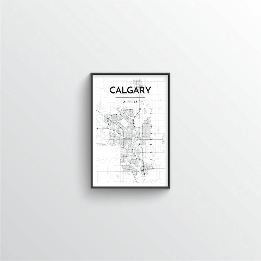 Calgary City Map - Point Two Design