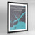 Framed Charlottetown City Map - Point Two Design