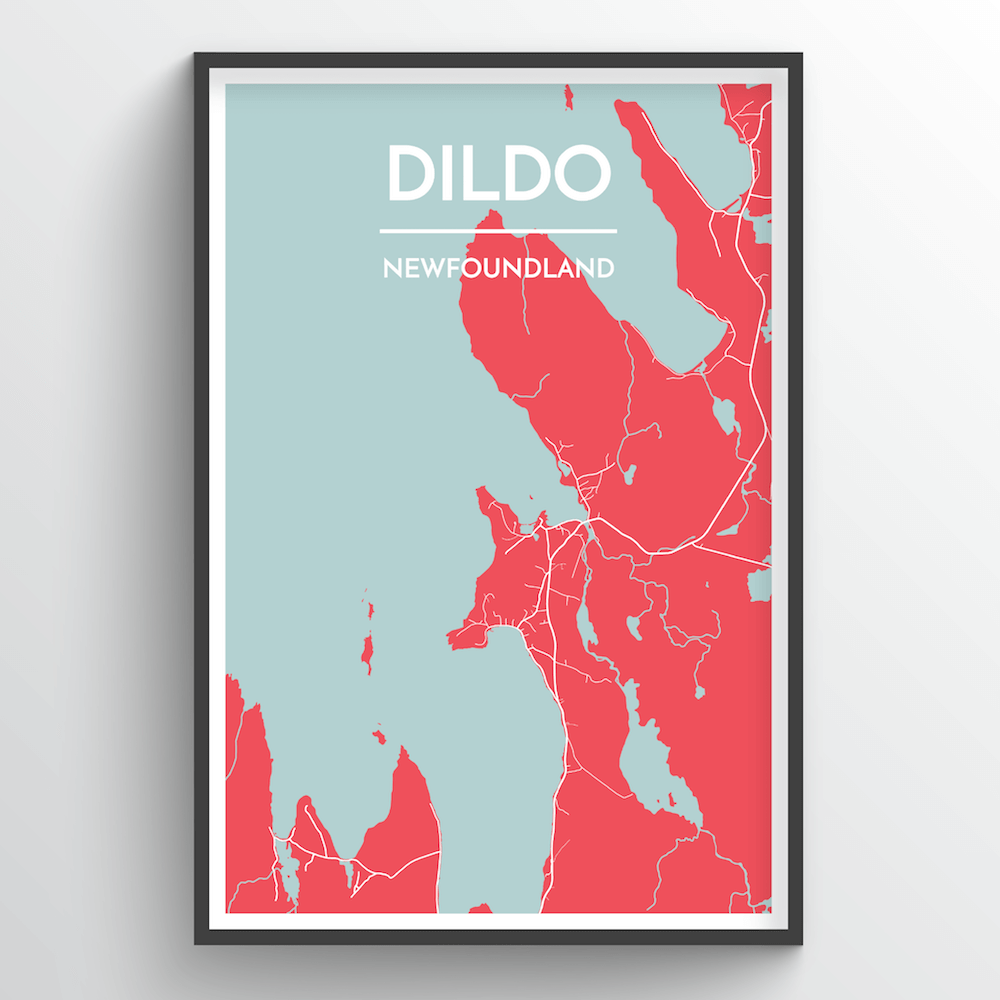 Dildo Cove Map Art Print - Point Two Design