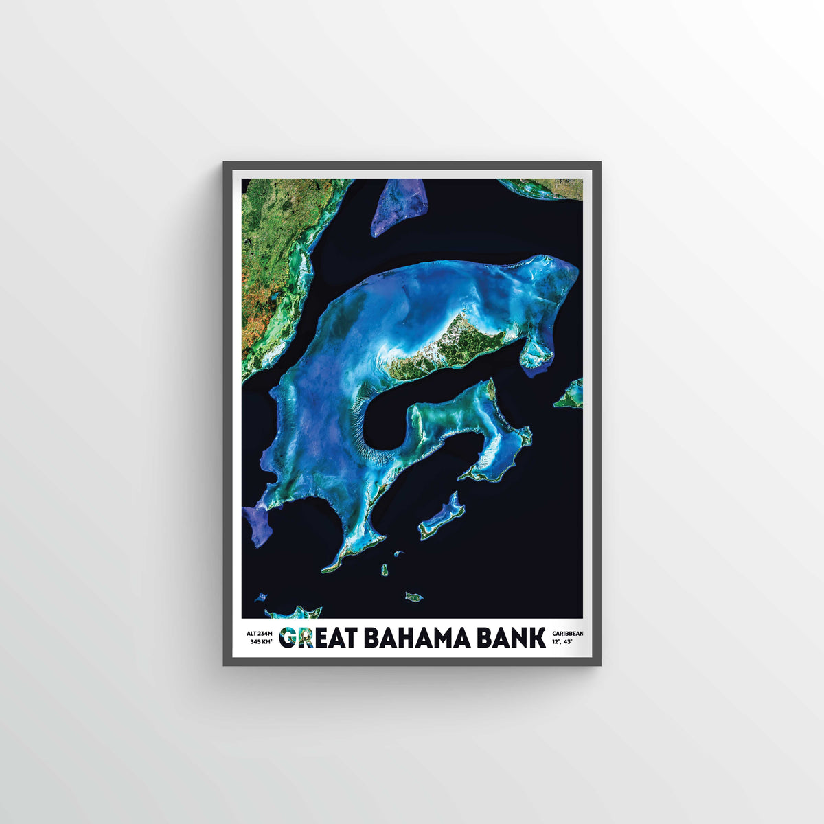 Bahama Banks Earth Photography - Art Print
